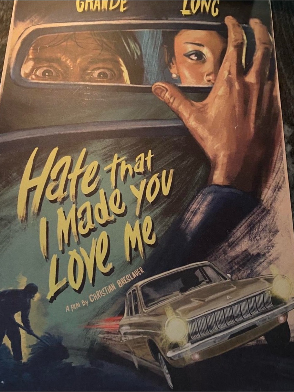 ARIANA GRANDE I HATE THAT I MADE YOU LOVE ME OFFICIAL LITHO POSTER MINT !!
